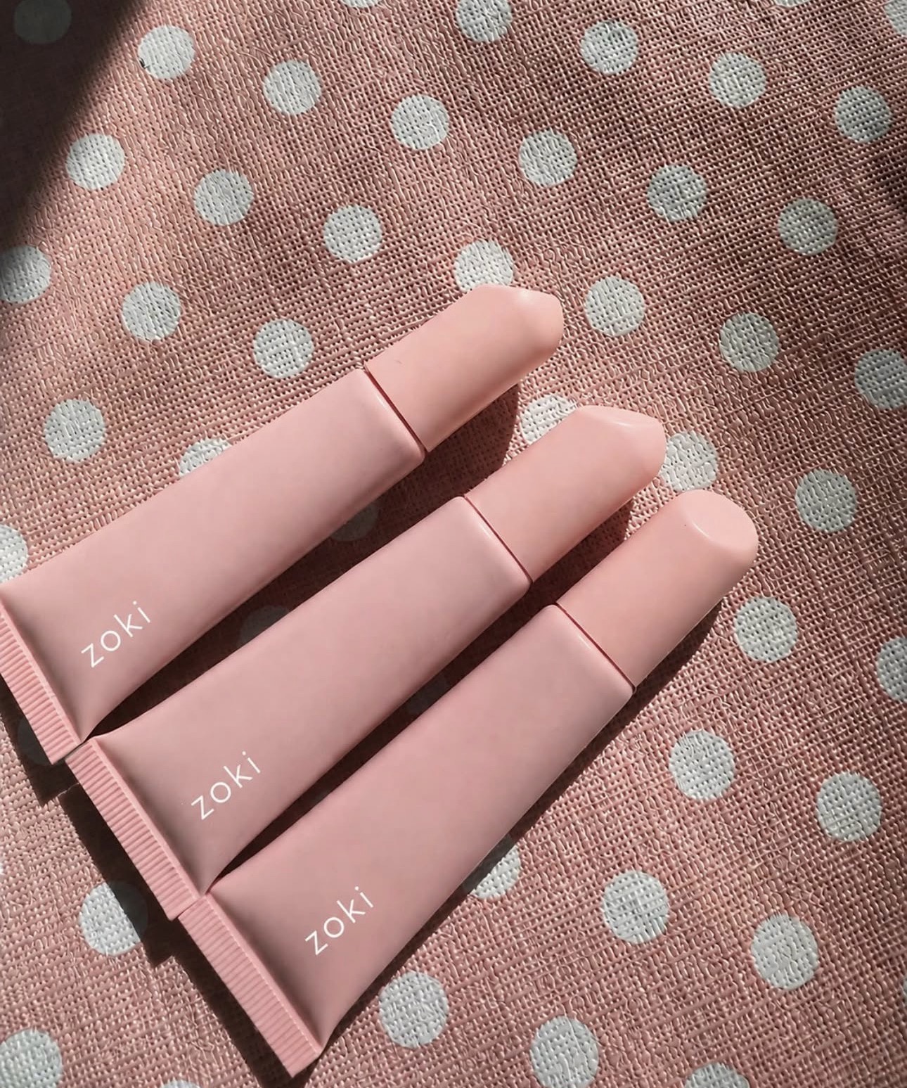 Zoki lip gloss tubes